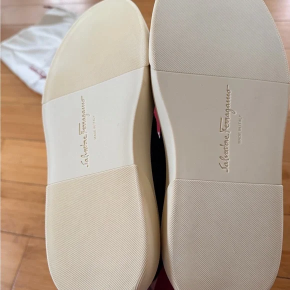 Salvatore Ferragamo Women's Cassina La Leather-Trim Slip-On Sneaker